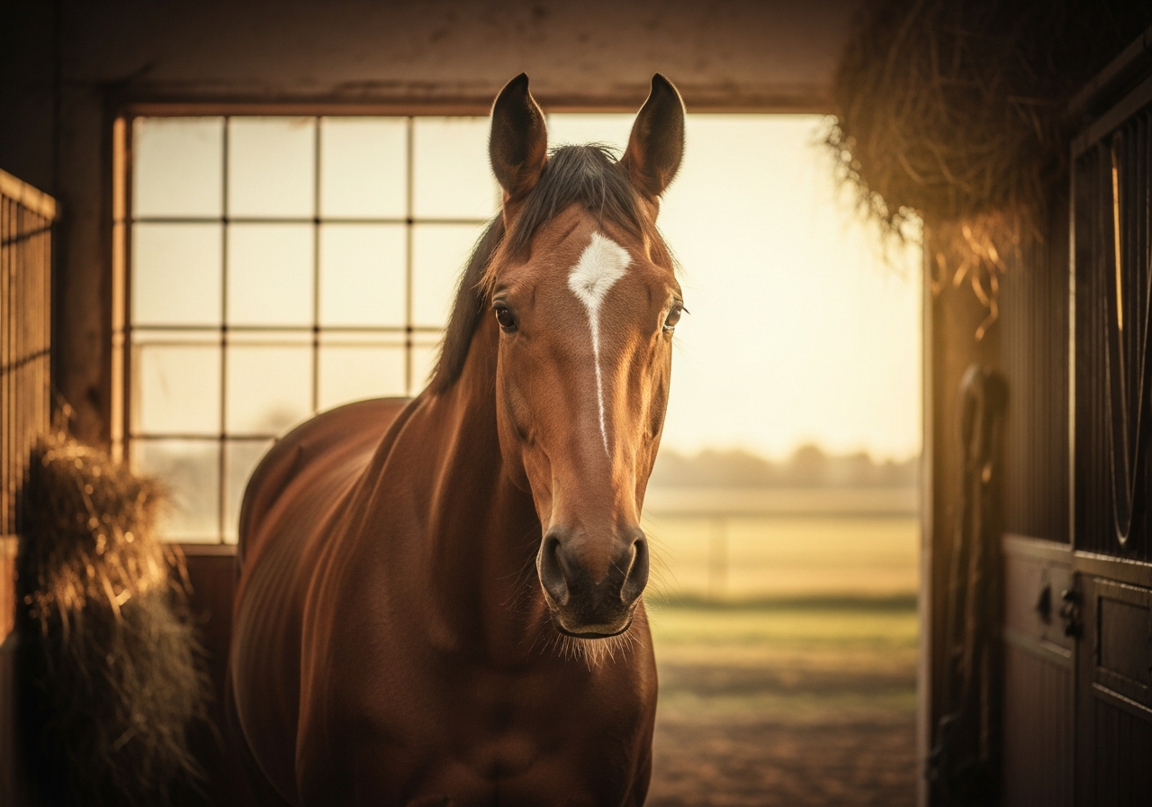 A horse