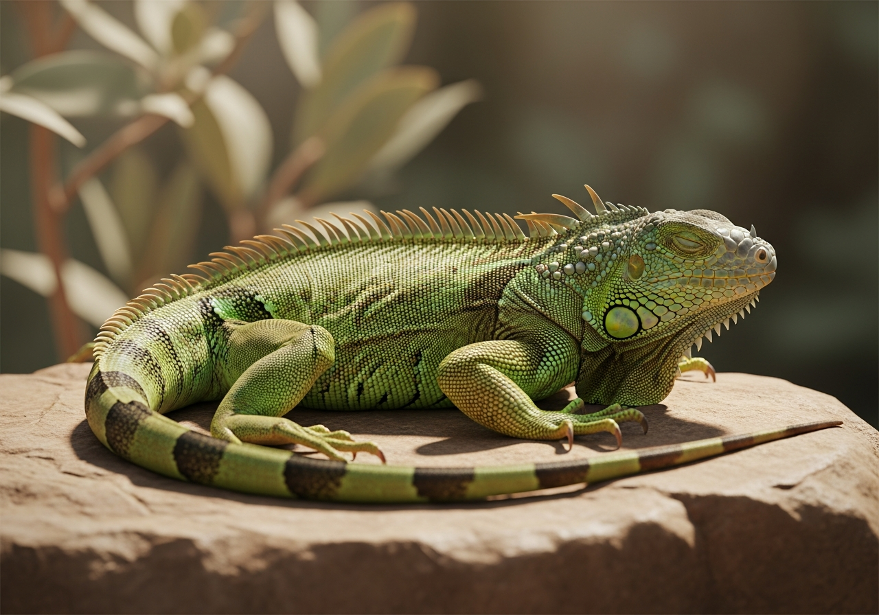 A gentle lizard