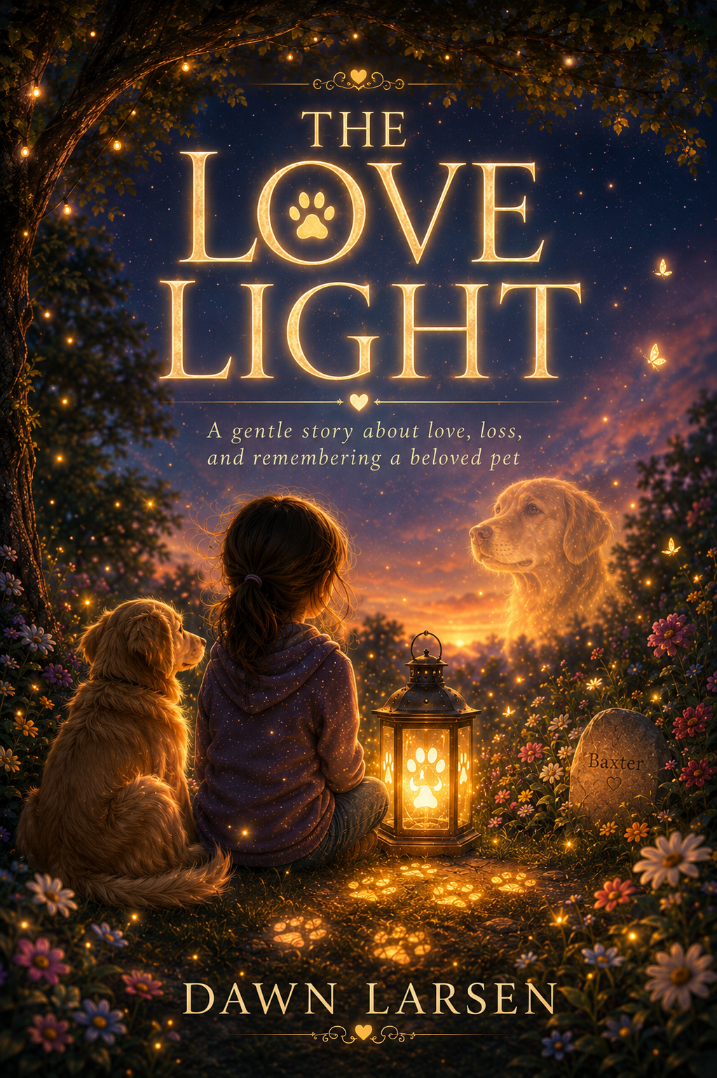 The Love Light, a children's book by Dawn about pet loss and remembrance